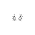 the earring studs: focal diamond + pave + artful tapered diamond baguette spray<span class='visuallyhidden'>; shop help at 760-978-9297.</span>